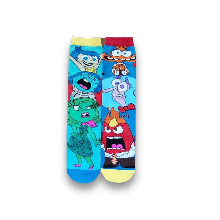 Chaussettes à motifs de personnages de dessins animés mignons pour hommes