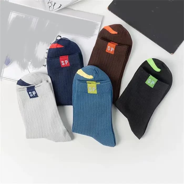 5 paires de chaussettes mi-mollet pour hommes