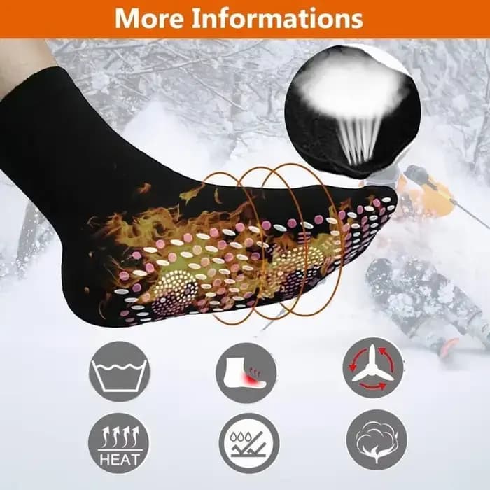 1 paire Tourmaline minceur santé chaussette auto-chauffant chaussettes magnétique