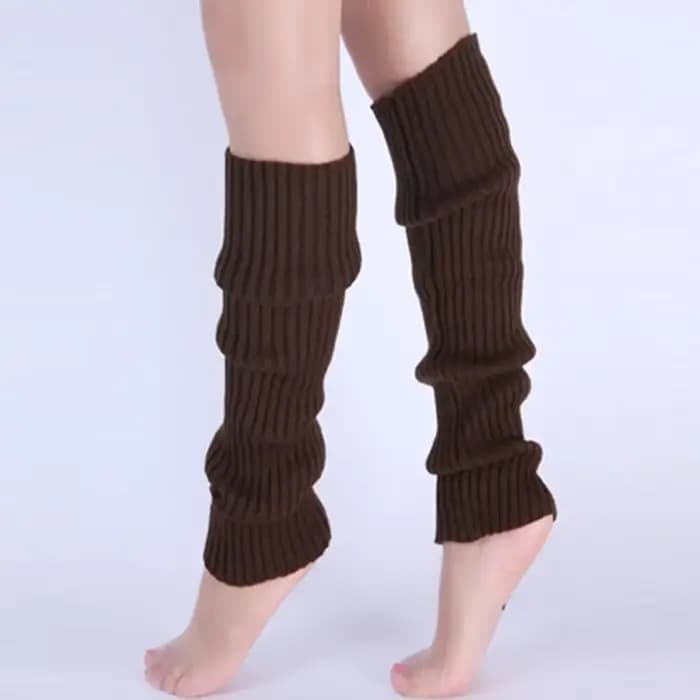 Jambières classiques en tricot côtelé