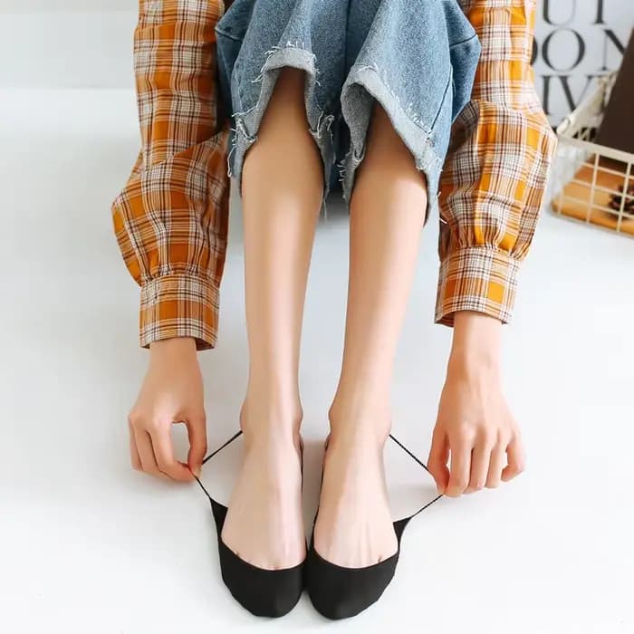 Chaussettes invisibles en Silicone antidérapantes pour femmes