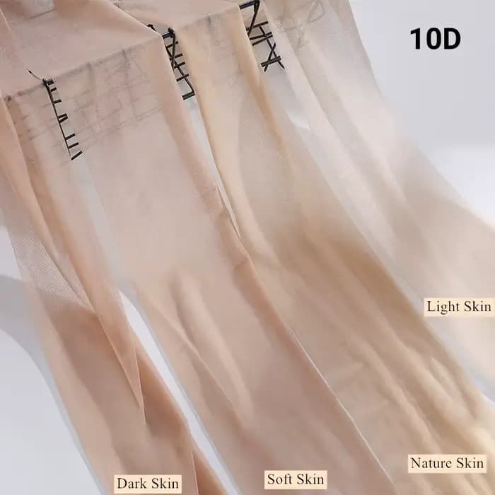 1 paire de collants couleur peau pour femmes