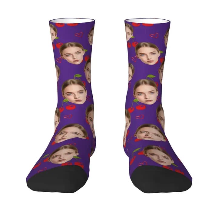 Chaussettes personnalisées avec photo du visage