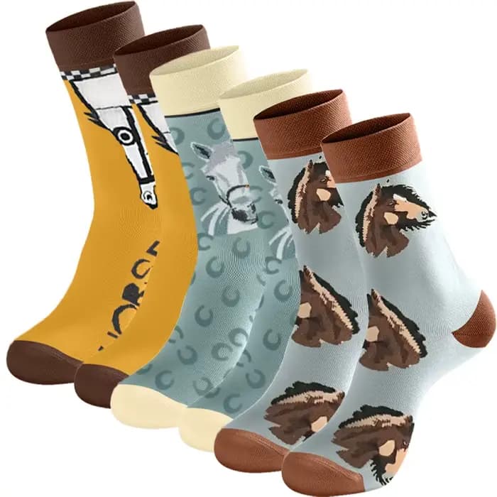 Chaussettes d'équipage de chevaux de course