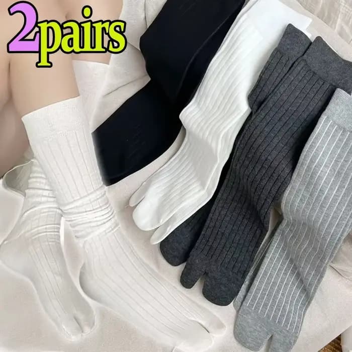 Deux chaussettes Parker en coton à la mode