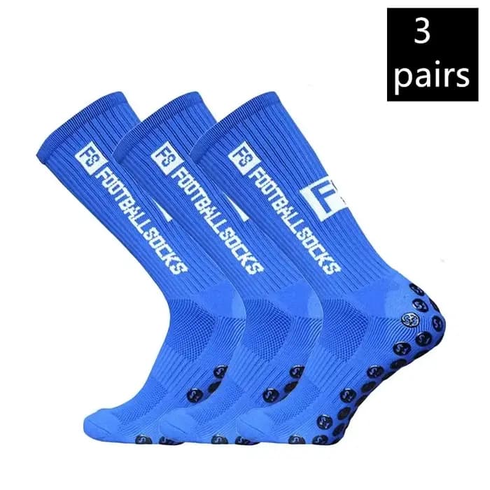 Nouveaux hommes femmes et jeunesse sport respirant chaussettes de football carré silicone antidérapant poignée