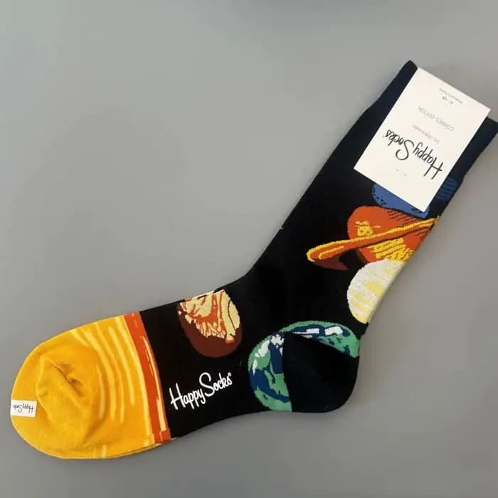 Happy chaussettes mode hommes mi-tube coton