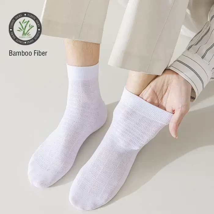 Chaussettes d'été en Fiber de bambou pour hommes