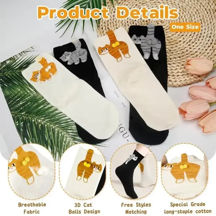Chaussettes chat pour femmes et hommes