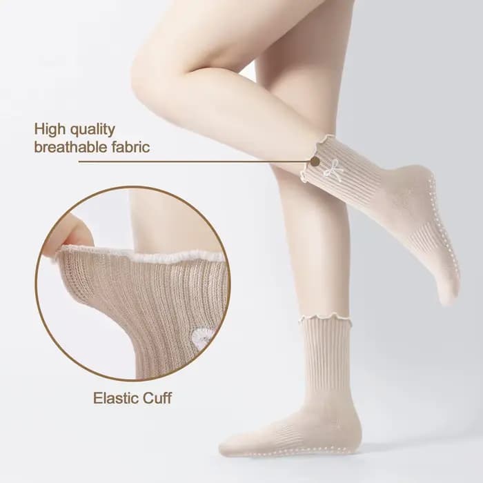 3 paires de chaussettes de yoga pour femmes