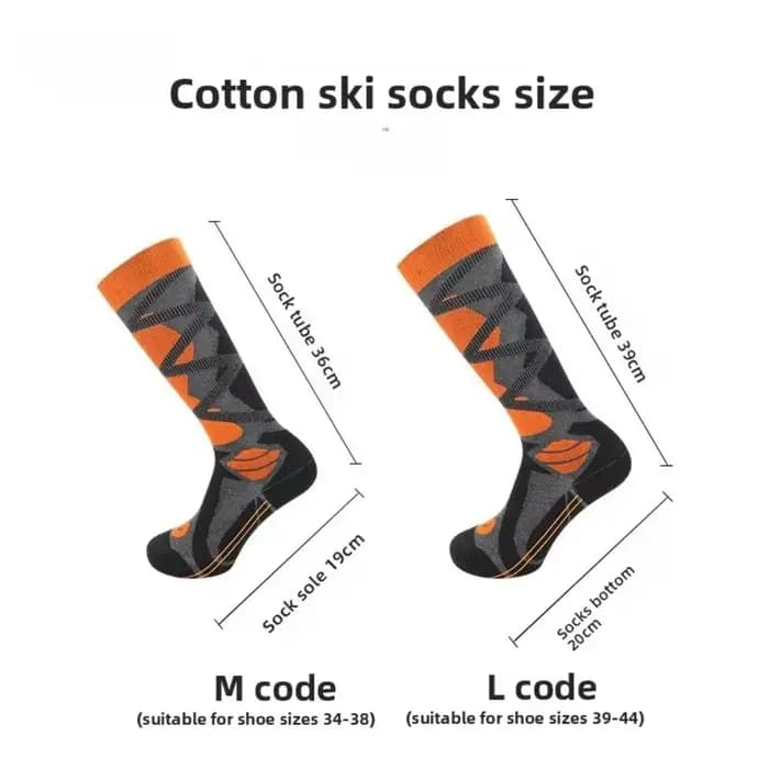 Chaussettes de ski absorbant la transpiration
