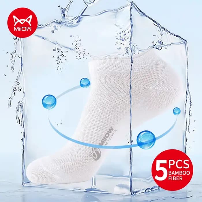 Ata iOW-Ensemble de chaussettes d'été en coton pour homme, maille respirante, douce, dépistolet ante, glacée, coordonnante, 5 paires