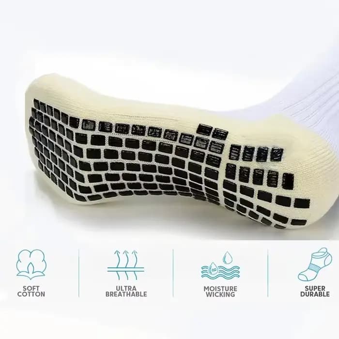 1/4 paires anti-dérapant Football femmes hommes Sport de plein air Grip