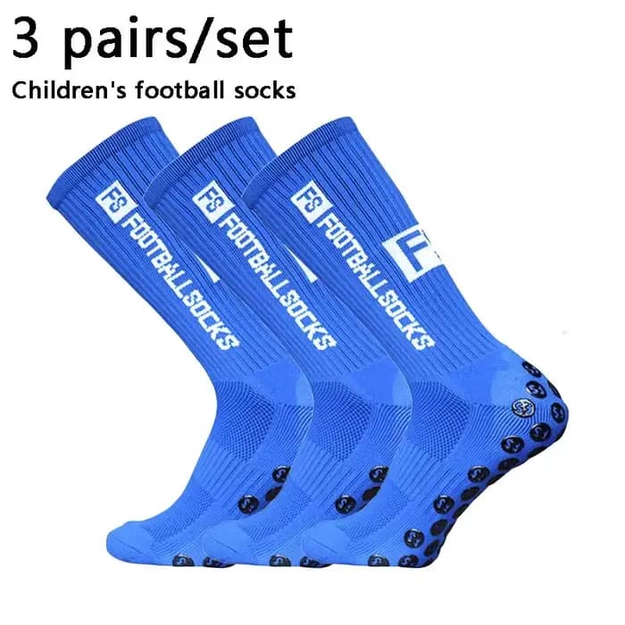3 paires de chaussettes de football respirantes pour enfants et jeunes