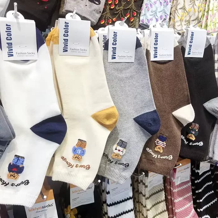 Chaussettes mignonnes en coton pour femmes