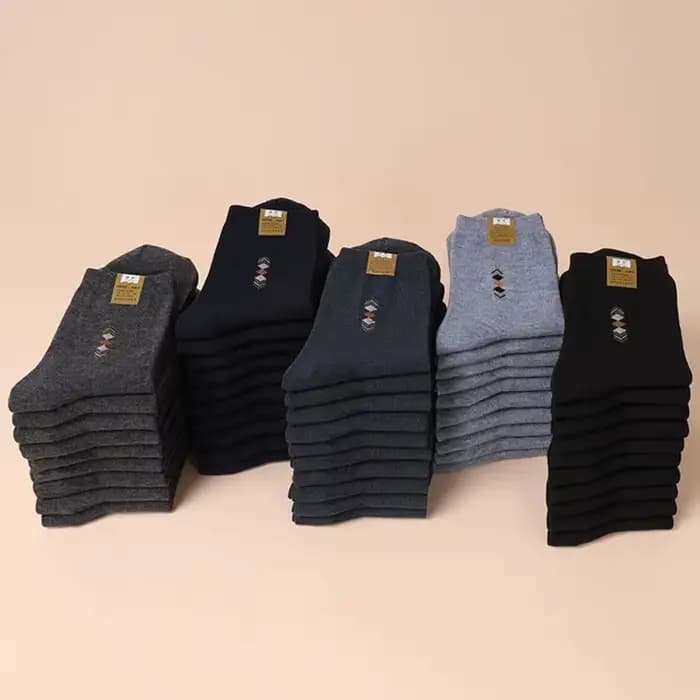 5 paires/lot hommes mode chaussettes épaissies quatre saisons loisirs respirant déodorant mi Tube coton
