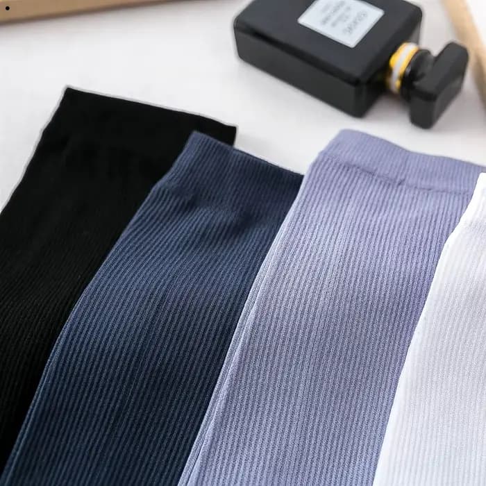 10 paires de chaussettes en soie glacée pour hommes