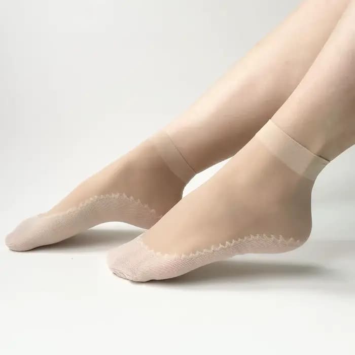10 paires de chaussettes en nylon pour femmes