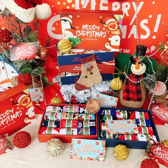 Chaussettes de noël à la mode
