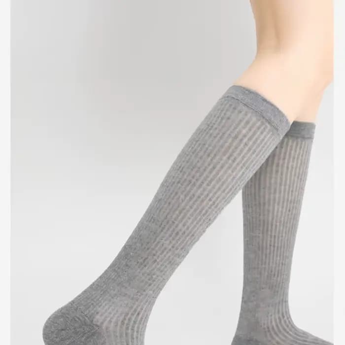 Chaussettes mi-tube en coton pour femmes