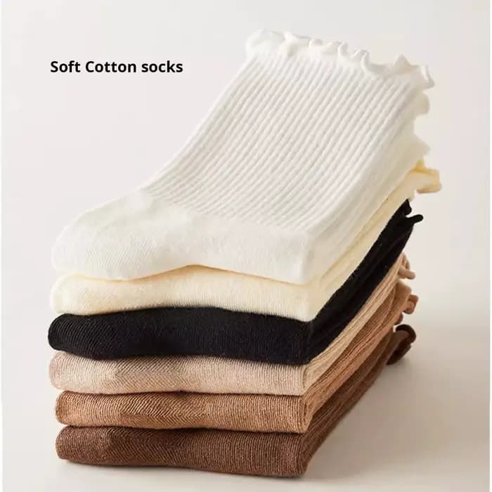 Chaussettes en coton pour femmes et filles