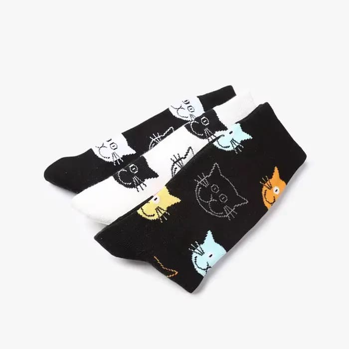 Chaussettes colorées en coton pour femmes