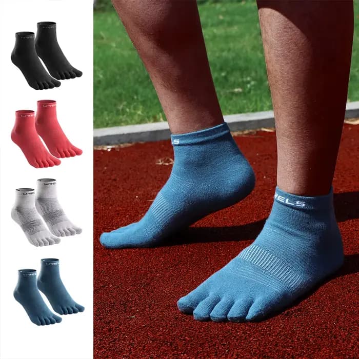 WRELS 1 paire de nouvelles chaussettes de sport à bout fendu CoolMax à séchage rapide