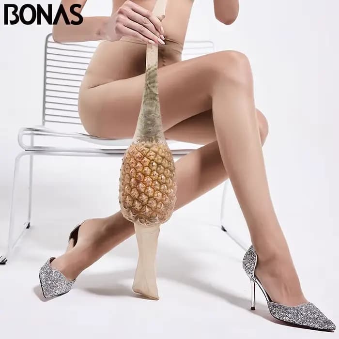 BONAS 12D Collants Femmes Grande Taille