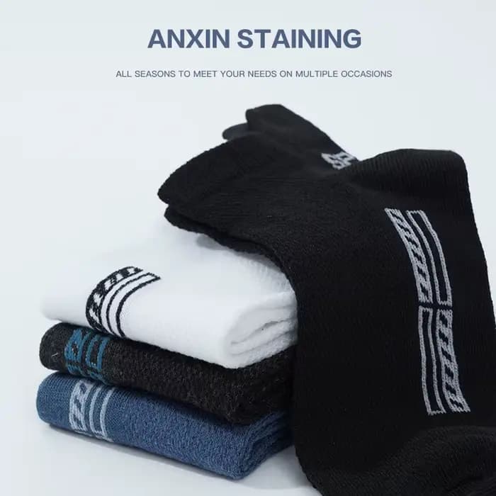 5 paires/lot haute qualité hommes cheville chaussettes respirant coton sport maille décontracté athlétique mince coupe courte Sokken grande taille