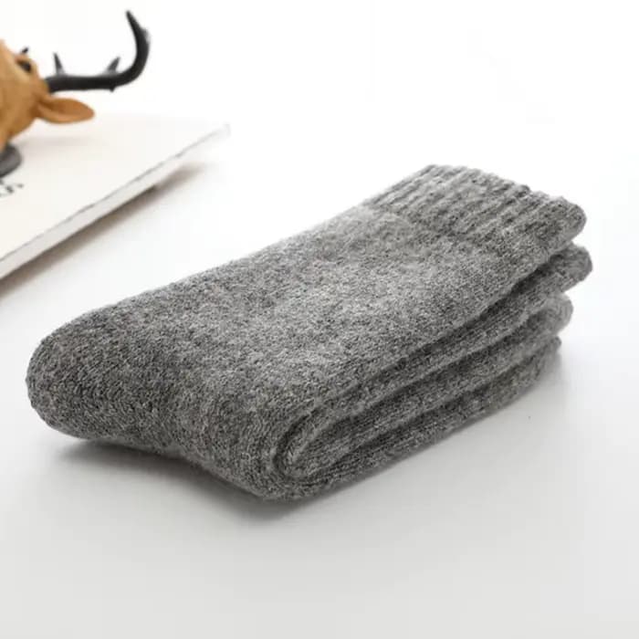 Mâle hommes chaussettes Super plus épais hiver chaud laine mérinos solide