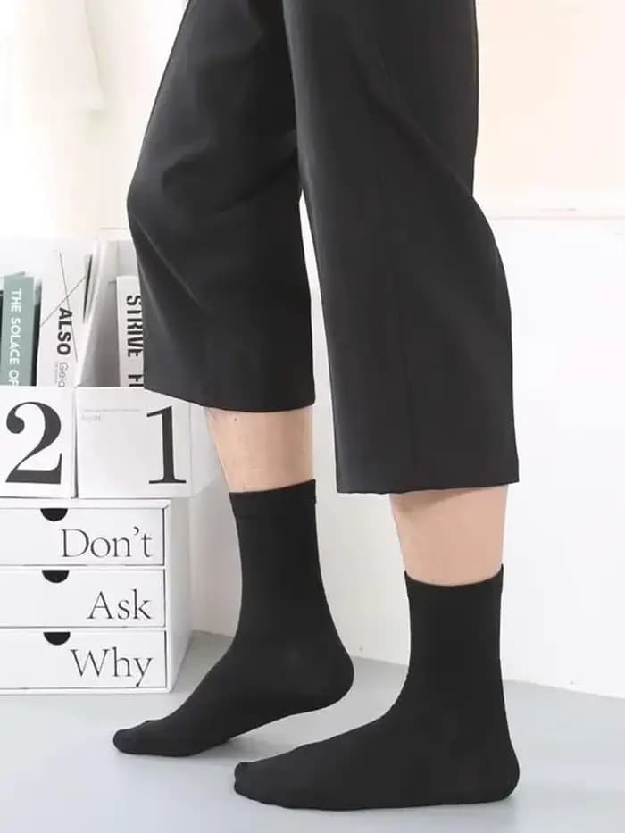 6 paires de chaussettes mi-longues pour hommes