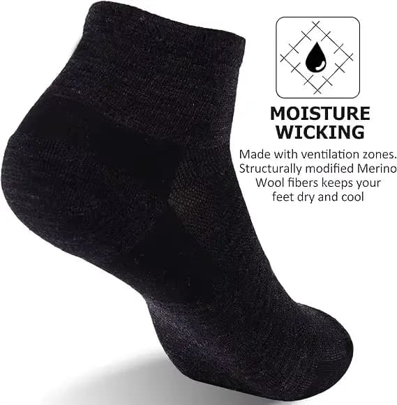 65% laine mérinos cheville chaussettes hommes femmes