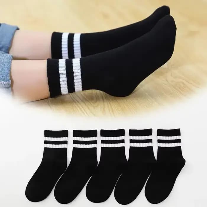 5 paires/lot couleur Pure doux respirant coton enfants chaussettes d'école filles garçons décontracté gris noir blanc