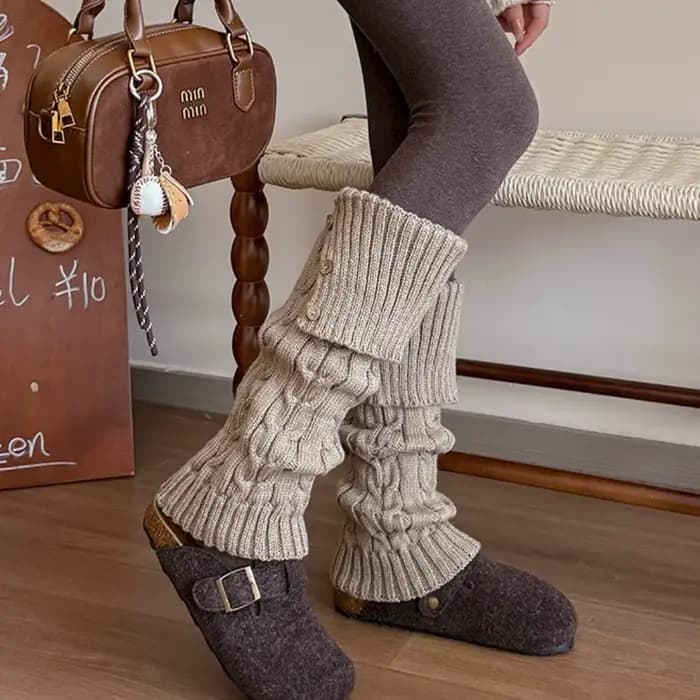 Jambières tricotées pour femmes