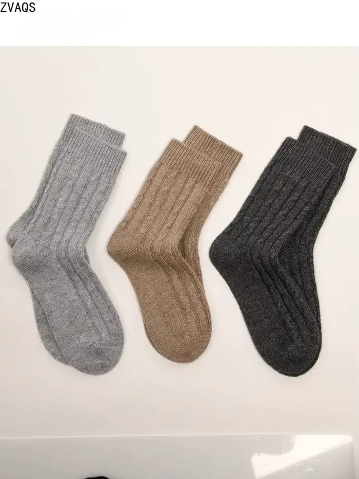 ZVAQS Chaussettes pour hommes et femmes, automne et hiver, couleur aléatoire
