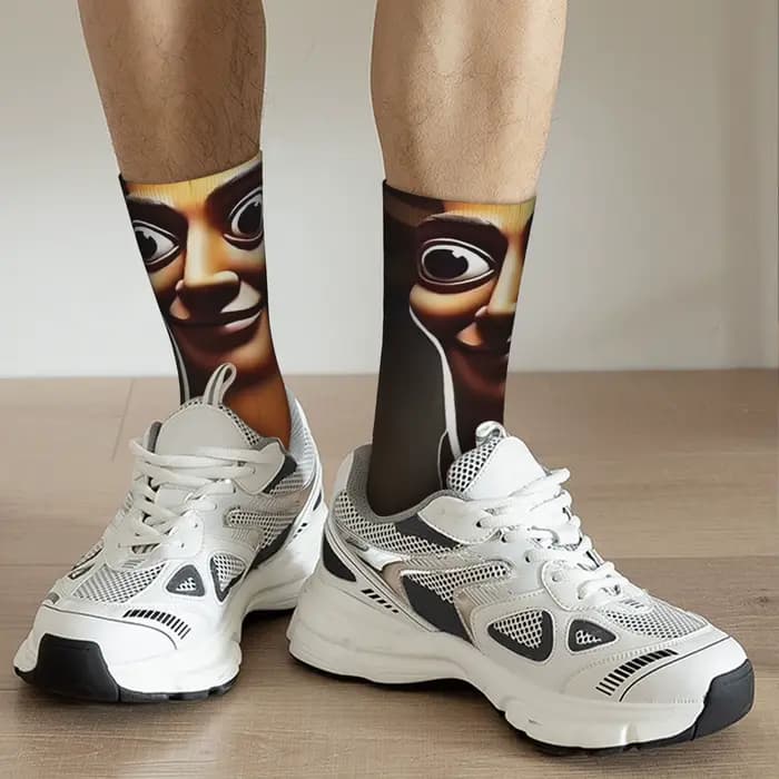 Chaussettes amusantes Tung Tung Tung Sahur 1 Harajuku