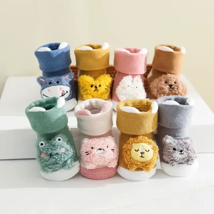 Chaussettes antidérapantes pour nouveau-né fille et garçon
