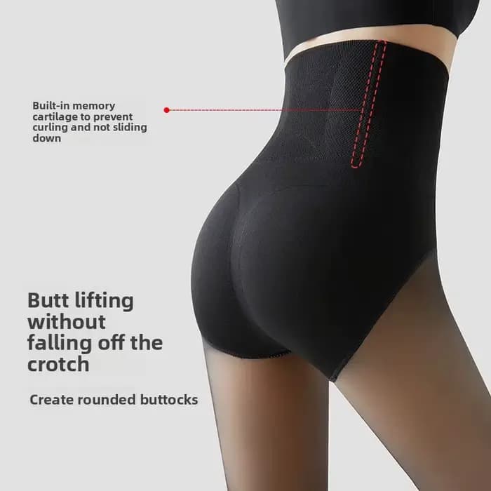 Leggings longs doublés de polaire pour femmes, collants thermiques d'automne et d'hiver, effet Transparent, hôtesse de l'air, fausse peau grise