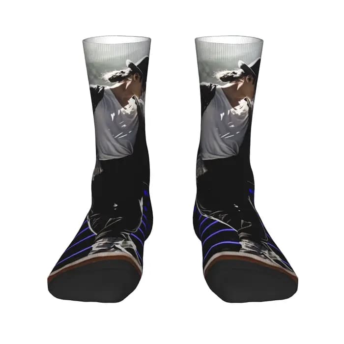 Chaussettes MJ King Of Pop Michael J-jackson