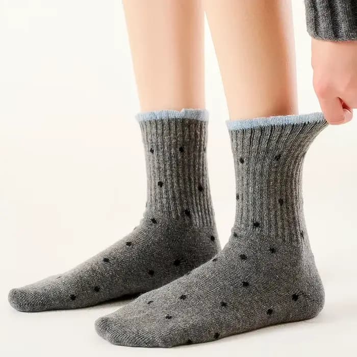 5 paires de chaussettes mi-mollet pour femmes