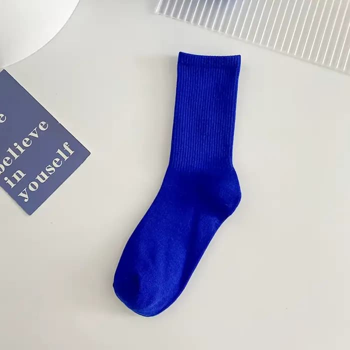 1 paire de chaussettes bleues pour femmes