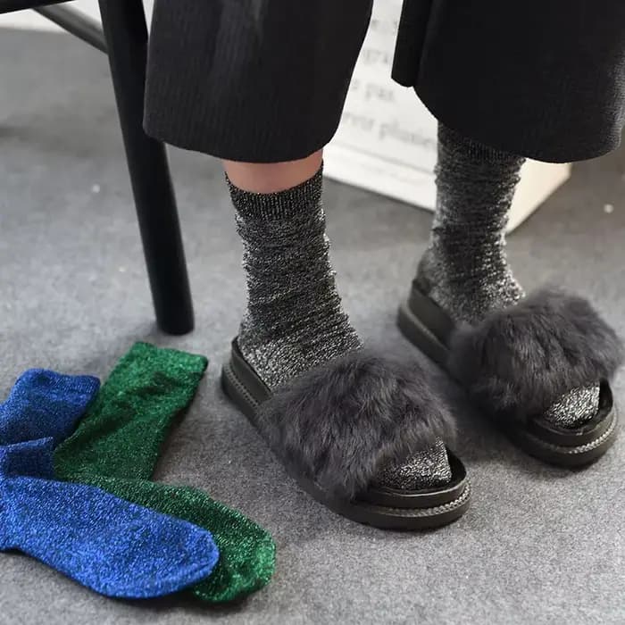 Chaussettes Tube à paillettes pour femmes