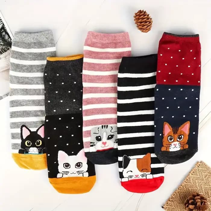 Femmes chaussettes motif Animal coton