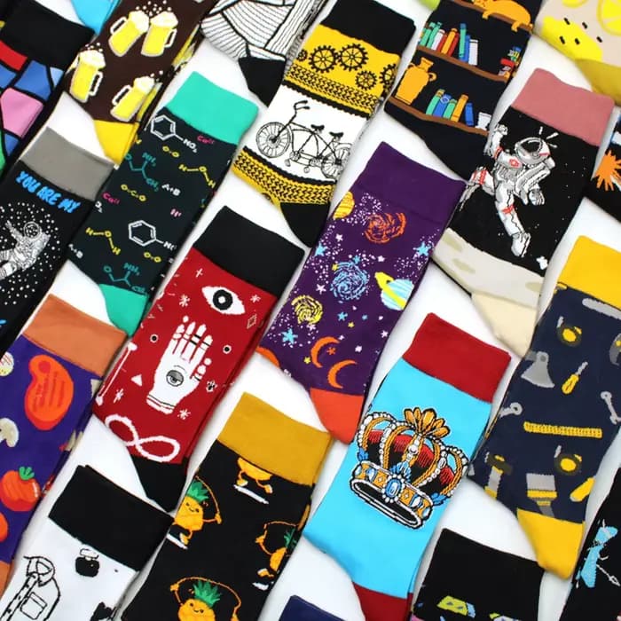 Chaussettes drôles mode Hip Hop Skateboard