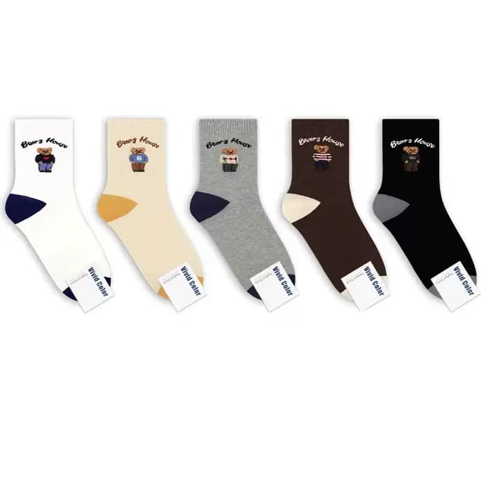 Chaussettes mignonnes en coton pour femmes