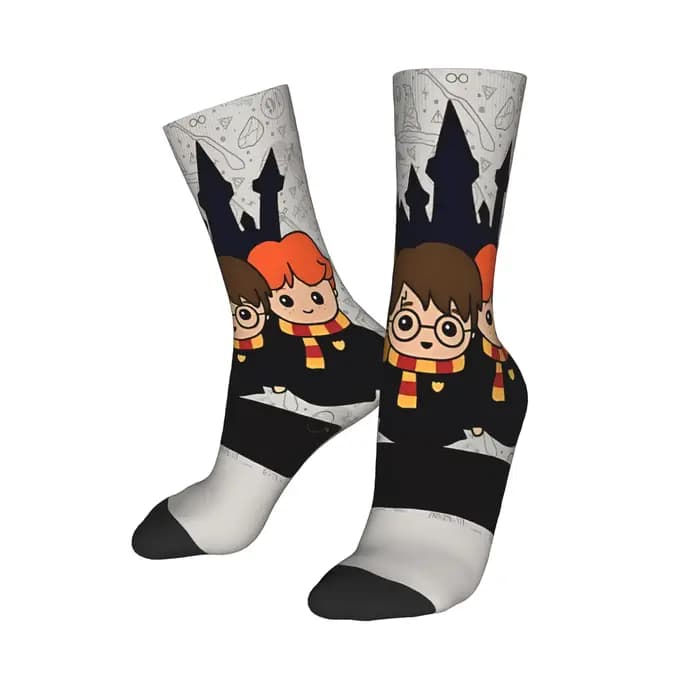 H-harry p-potter bas Kawaii chaussettes femmes hommes