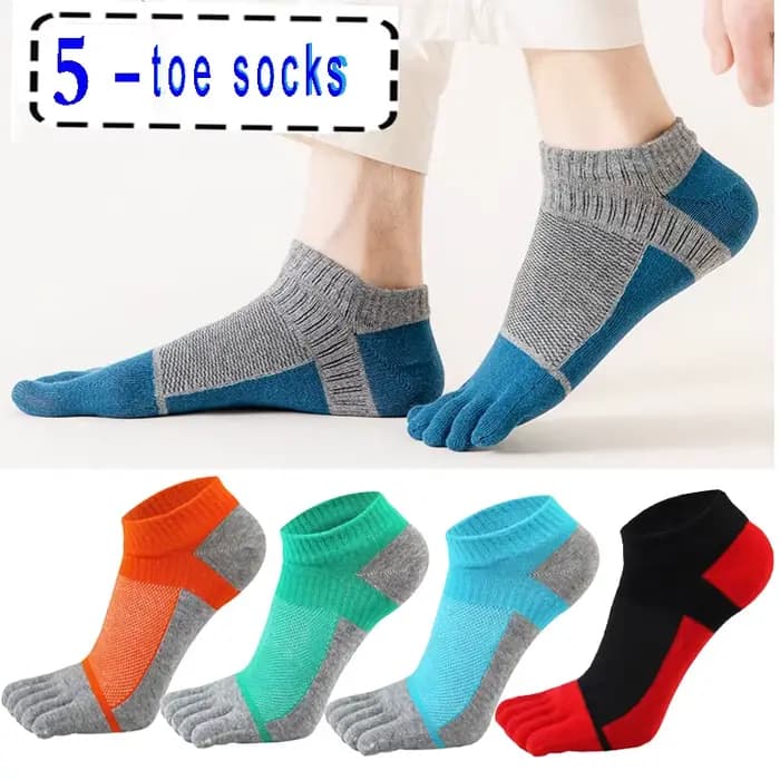 Chaussettes de sport à cinq doigts pour hommes