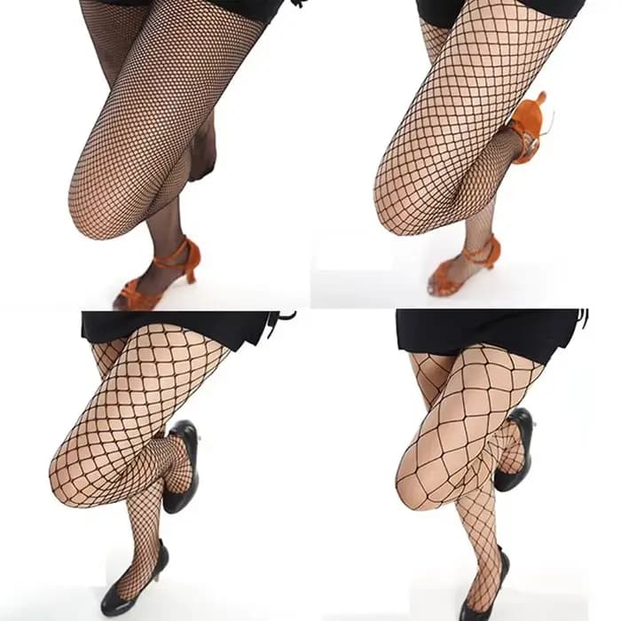 Collants Sexy ajourés noirs pour femmes