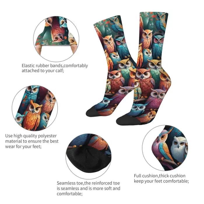 Chaussettes rétro Harajuku pour hommes