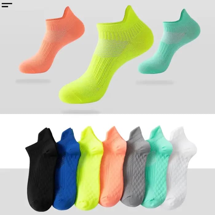 Nouveau Sport course cheville chaussettes femmes hommes athlétique mince respirant séchage rapide Fitness Marathon Compression courte coupe basse bateau chaussette